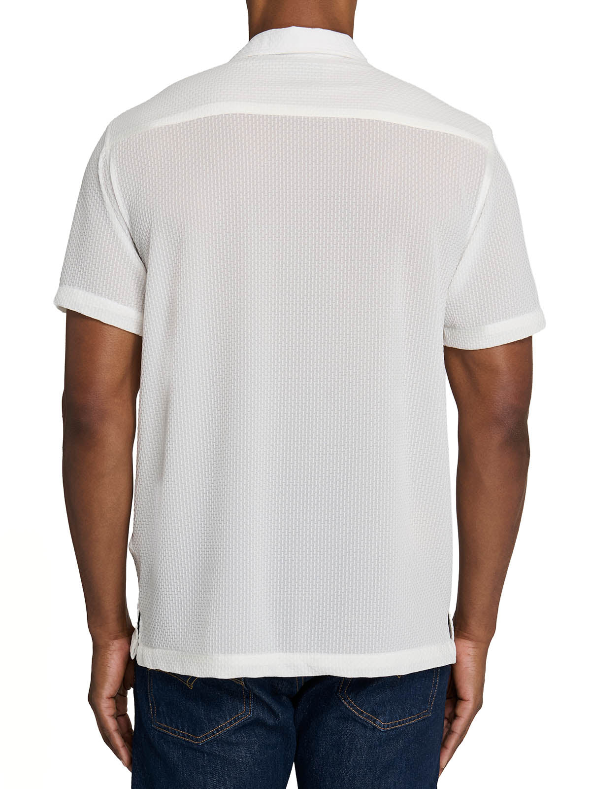 COURT CROSSHATCH CAMP SHIRT