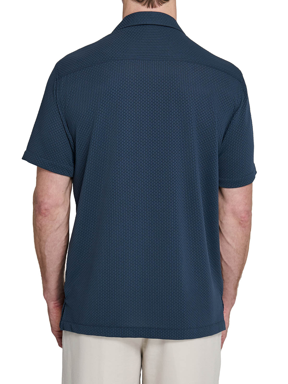 COURT CROSSHATCH CAMP SHIRT