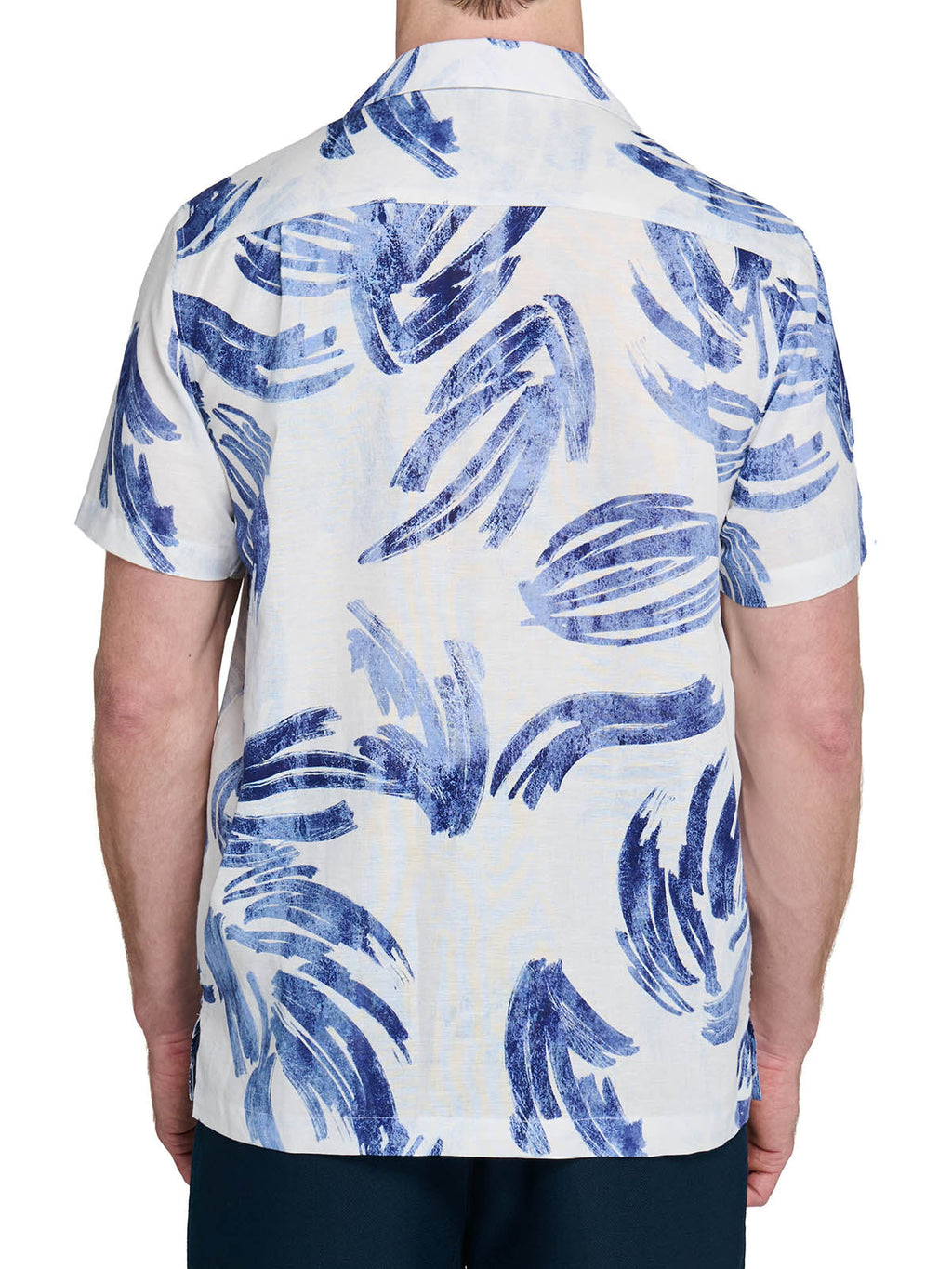 BRUSHSTROKE PALM CAMP SHIRT