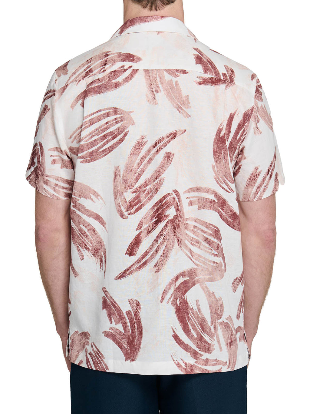 BRUSHSTROKE PALM CAMP SHIRT