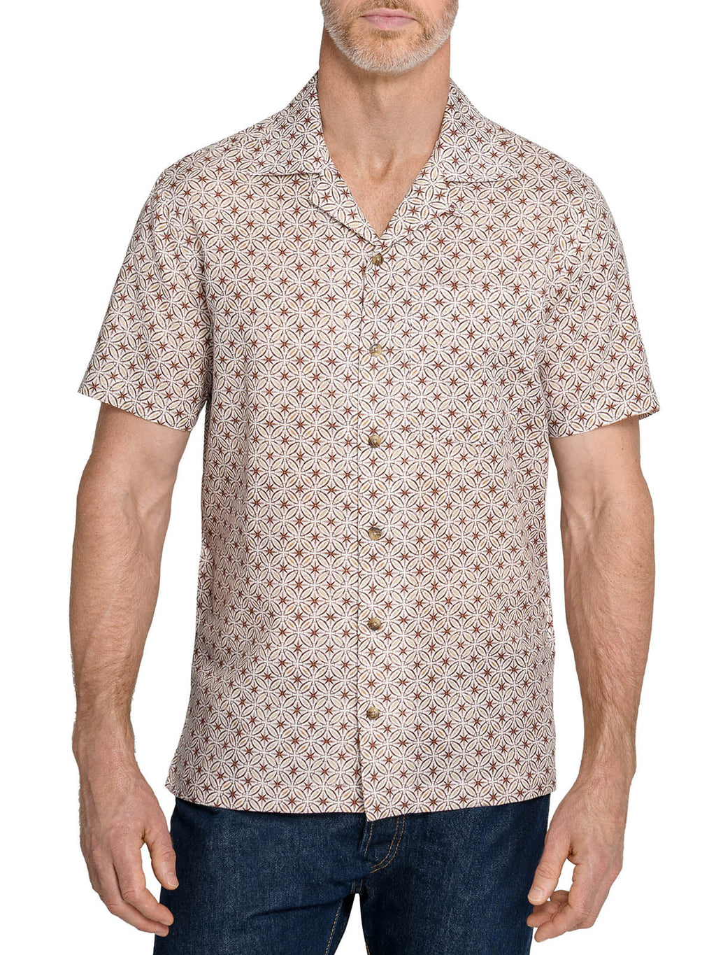 STARBURST TRELLIS CAMP SHIRT