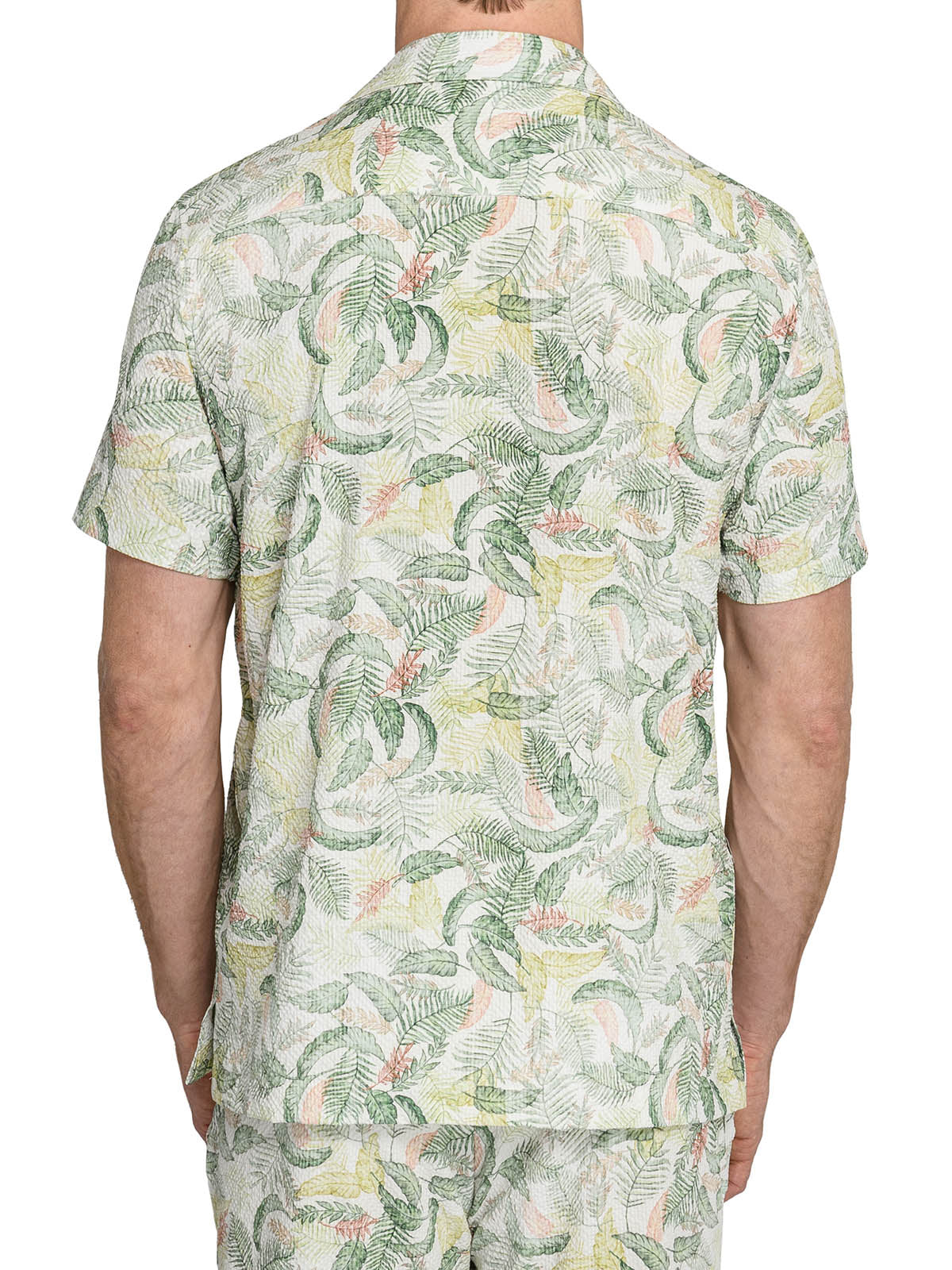 TROPICAL SEERSUCKER CAMP SHIRT