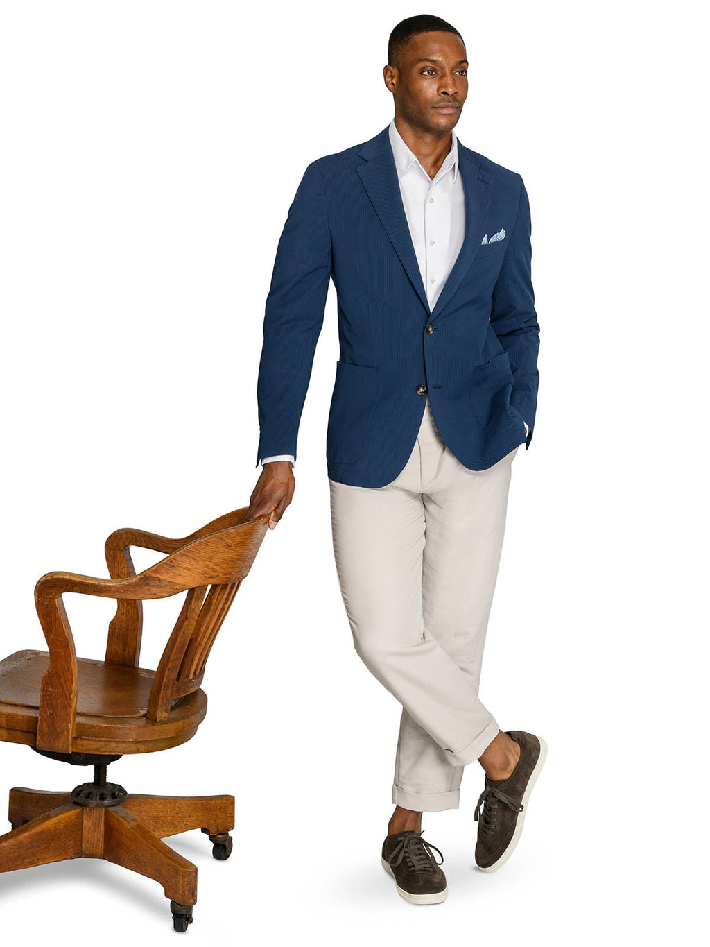 STERLING SEERSUCKER BLAZER