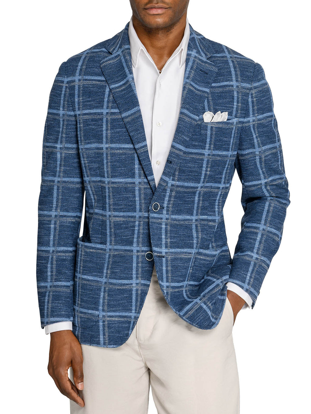 MACON WINDOWPANE TEXTURE BLAZER
