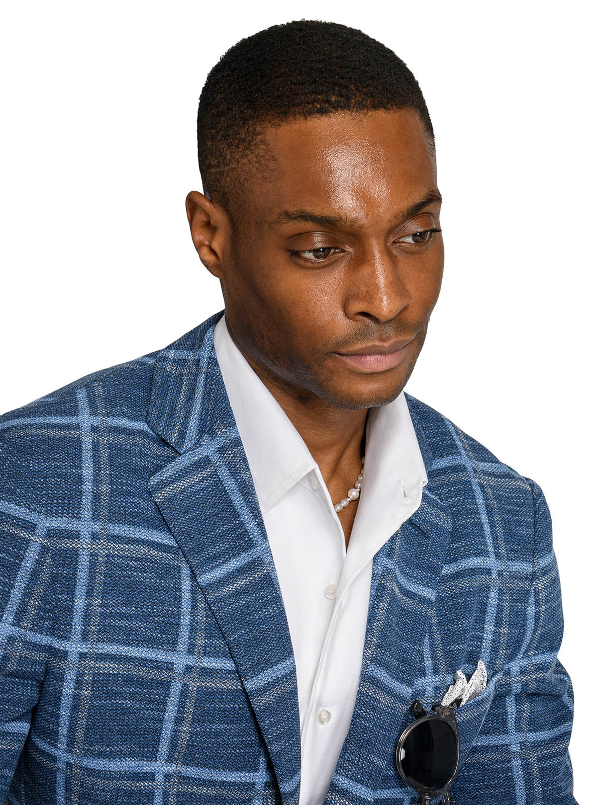 MACON WINDOWPANE TEXTURE BLAZER