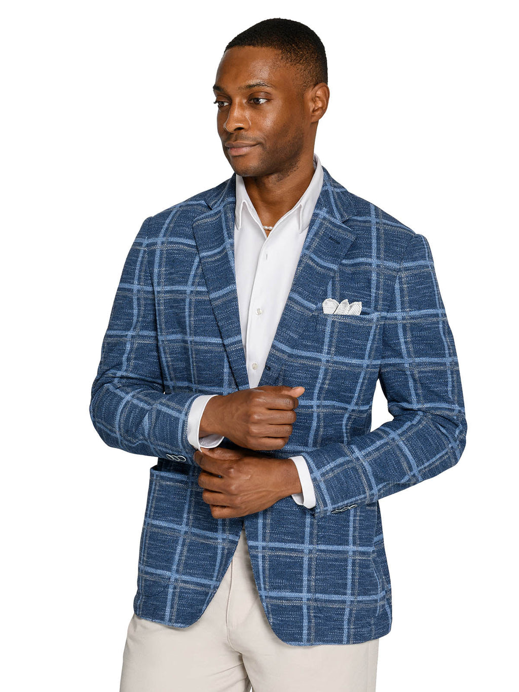 MACON WINDOWPANE TEXTURE BLAZER