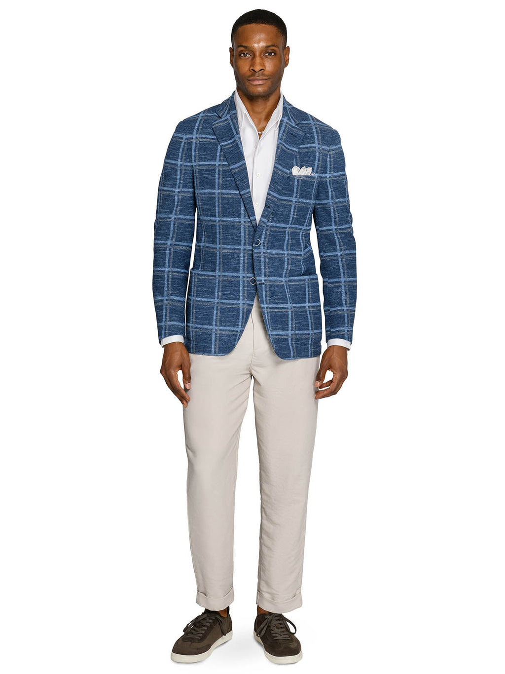 MACON WINDOWPANE TEXTURE BLAZER