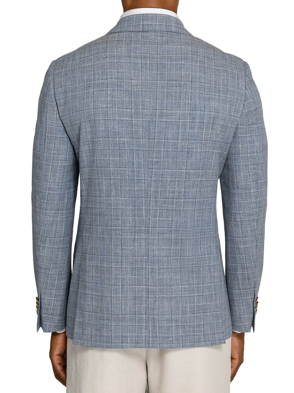 DOUGLAS DOUBLE BREASTED PLAID BLAZER