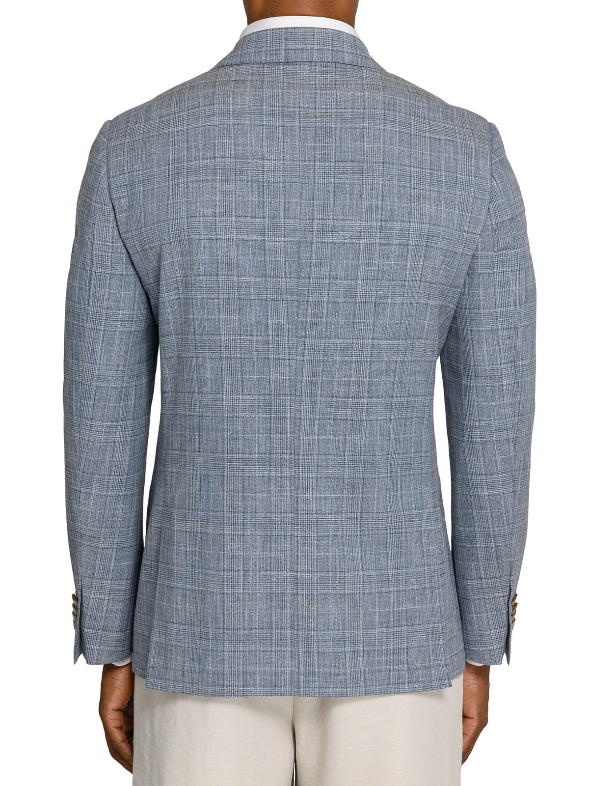 DOUGLAS DOUBLE BREASTED PLAID BLAZER