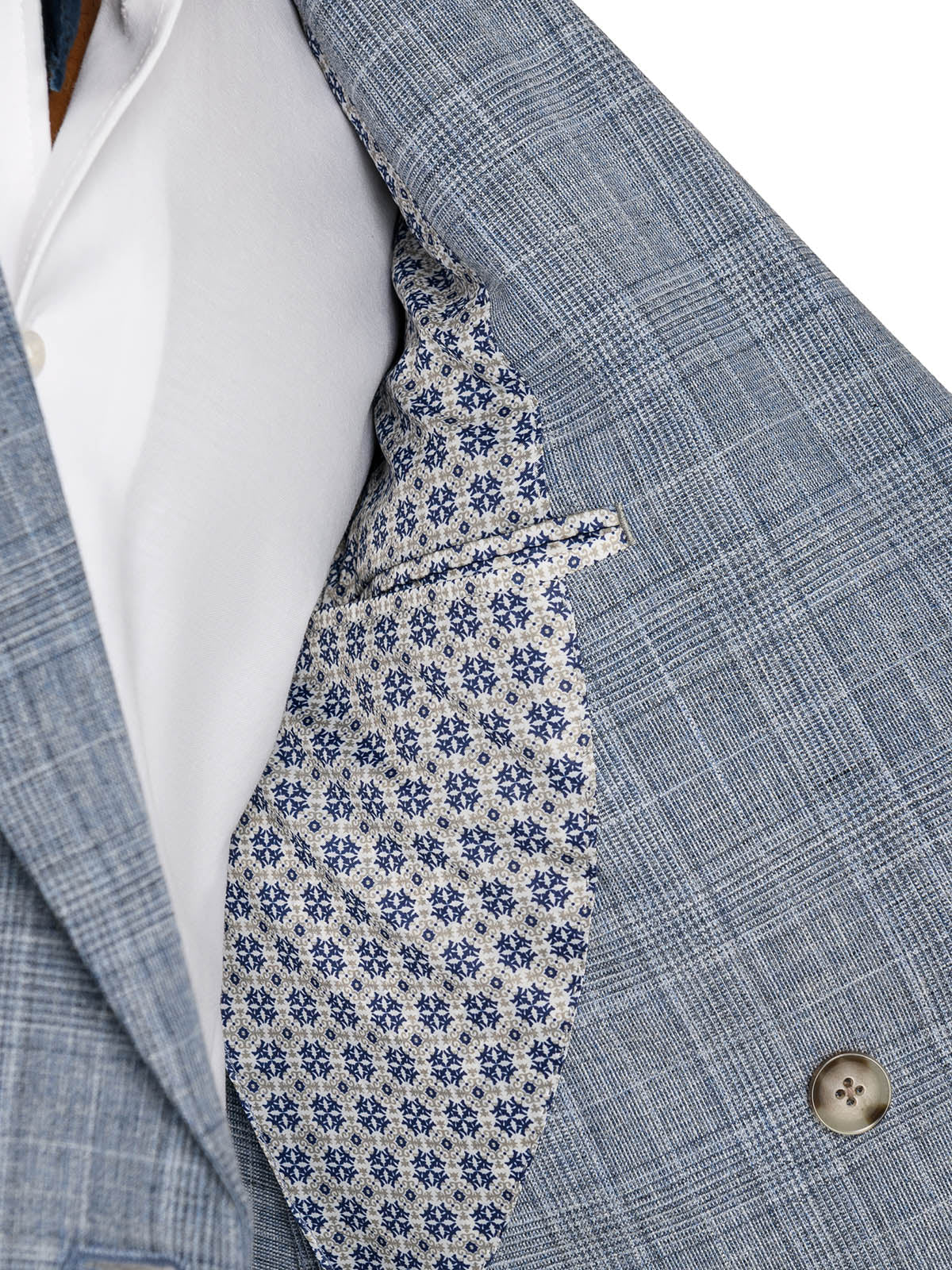 DOUGLAS DOUBLE BREASTED PLAID BLAZER